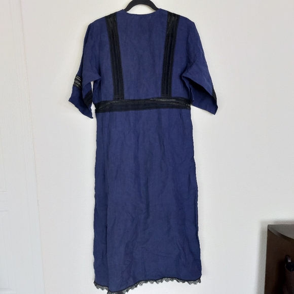 Sofie D’hoore Blue Black Linen‎ Dress  Size Meduim (EU38) - Picture 6 of 10